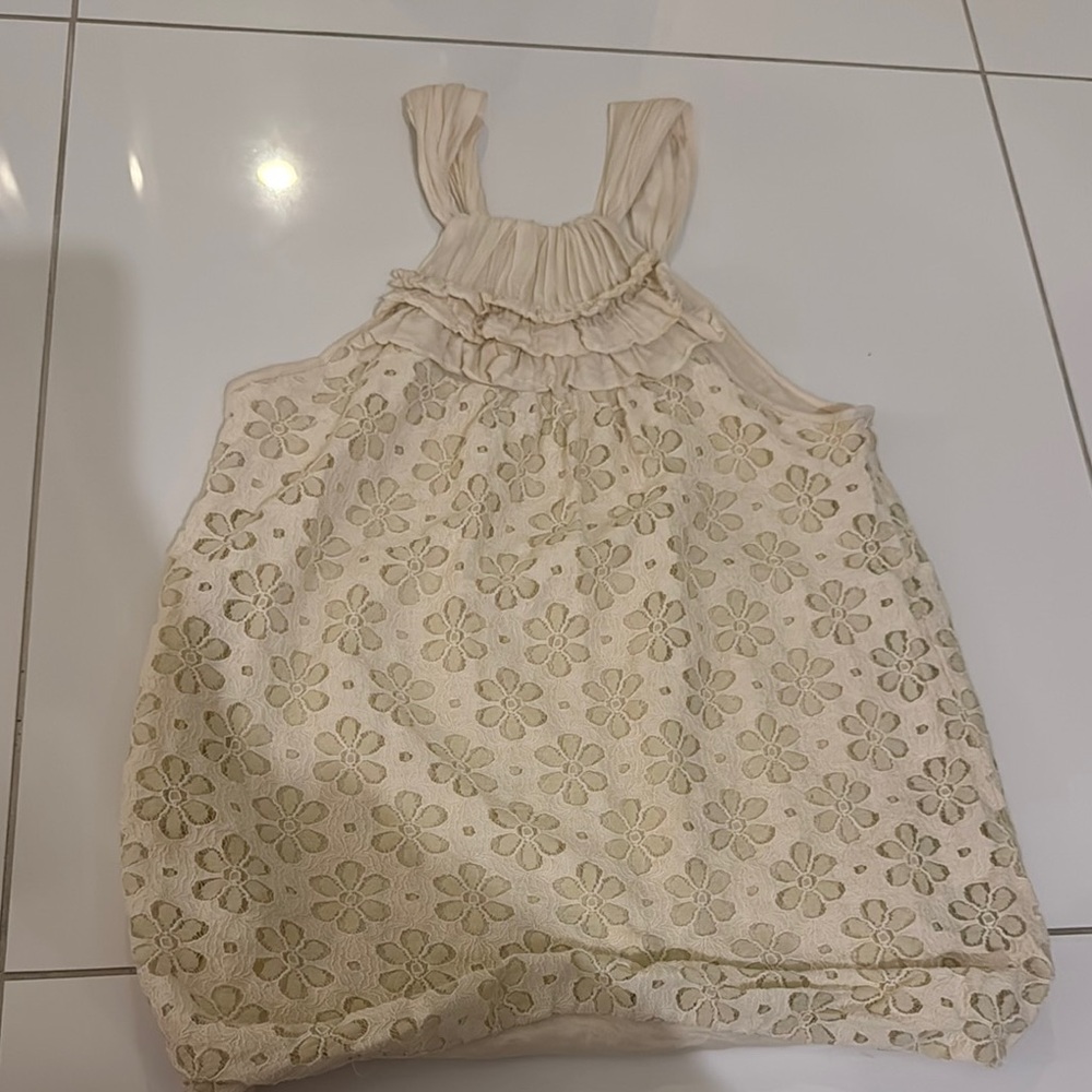 Ella Moss Cream Floral Top